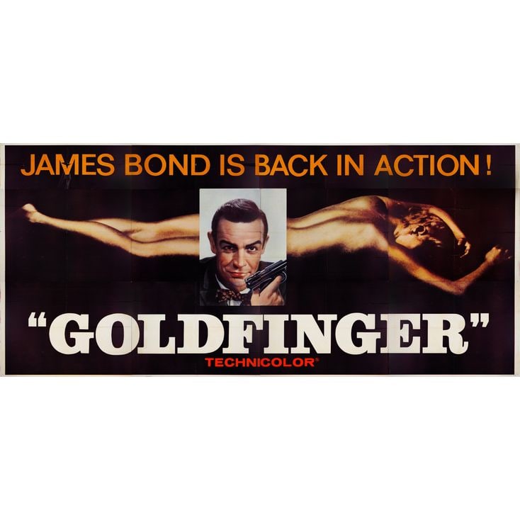 JAMES BOND: GOLDFINGER - 24 Sheet (232" x 104"); Very Fine- Folded (1 of 1)