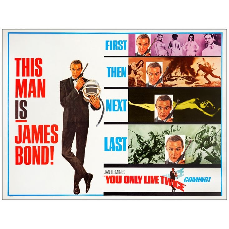 JAMES BOND: YOU ONLY LIVE TWICE - Subway Poster (60" x 45"); Advance; Very Fine+ Rolled (1 of 1)