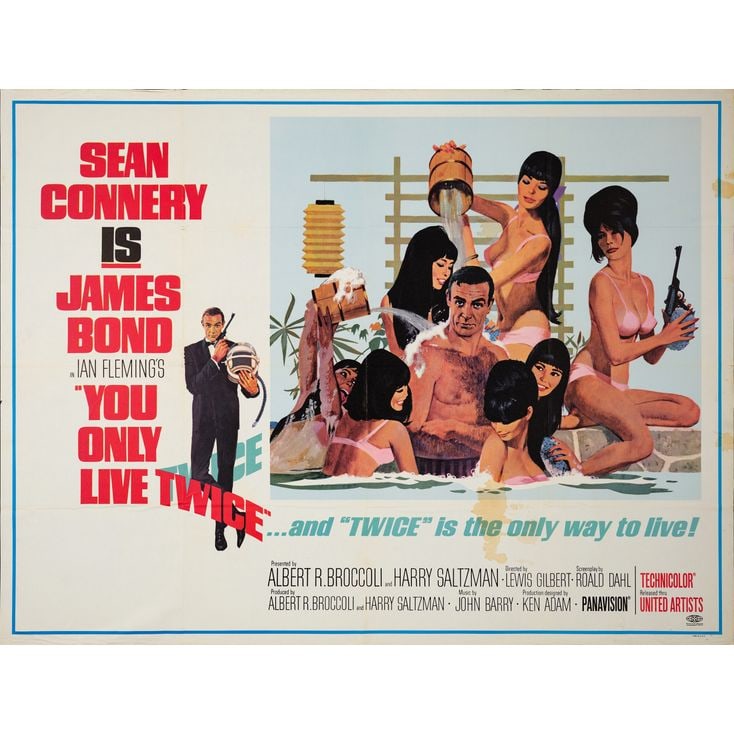JAMES BOND: YOU ONLY LIVE TWICE - Subway Poster (59" x 45"); Style C; Fine+ Folded (1 of 1)
