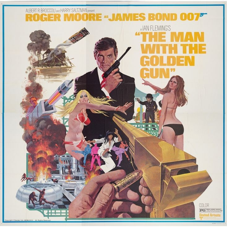 JAMES BOND: THE MAN WITH THE GOLDEN GUN - Six Sheet (77" x 78"); The Collection of the Late J. (1 of 1)