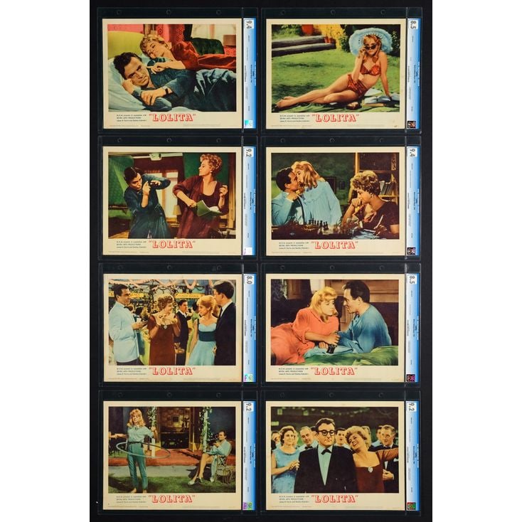LOLITA - Lobby Card Set (8) (11" x 14"); The Collection of the Late J. Stephen Ryan; CGC Graded 8.0 (1 of 1)