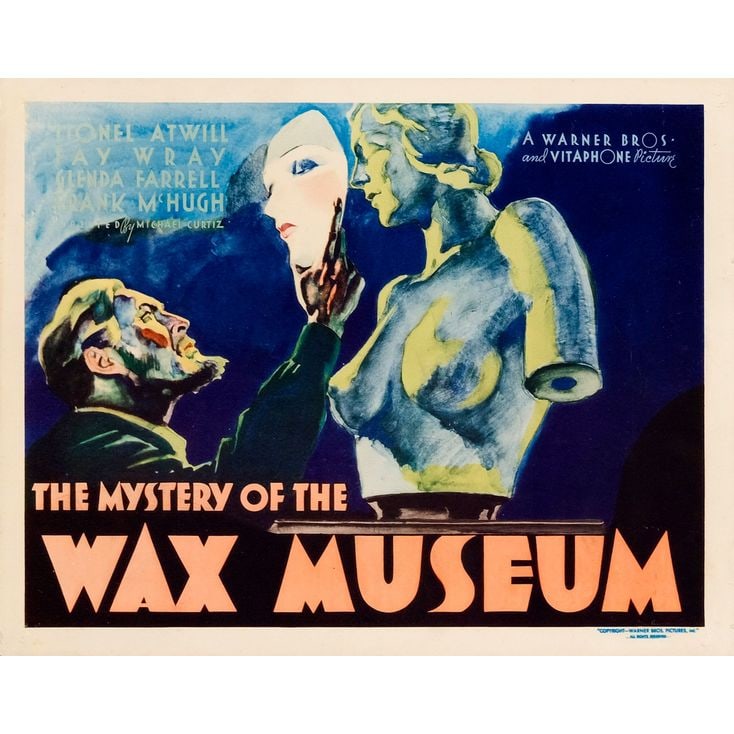 MYSTERY OF THE WAX MUSEUM - Title Lobby Card (11" x 14"); Very Fine- (1 of 1)