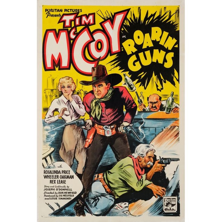 ROARIN' GUNS - One Sheet (27" x 40"); Fine+ on Linen (1 of 1)