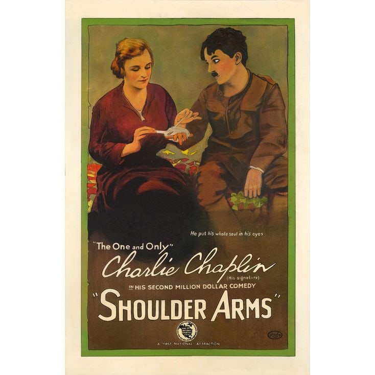SHOULDER ARMS - One Sheet (27" x 41"); Stone Lithograph; Very Good on Linen (1 of 1)