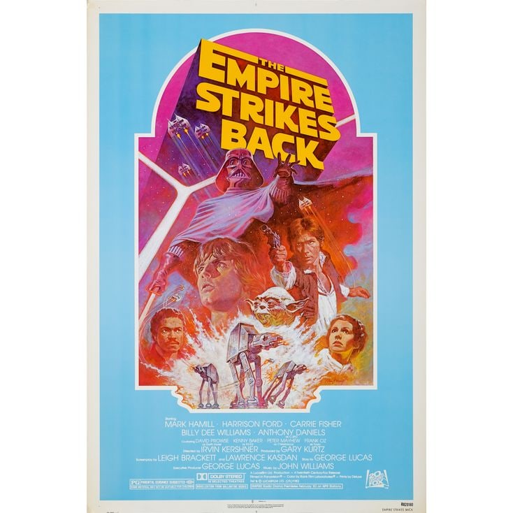 STAR WARS: THE EMPIRE STRIKES BACK - One Sheet (27" x 41"); Teal Style; Very Fine+ Rolled (1 of 1)