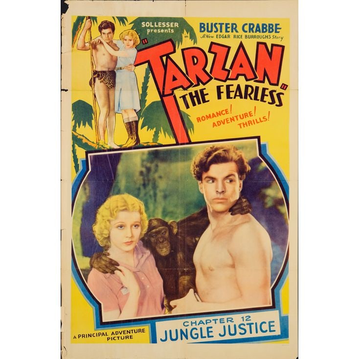 TARZAN THE FEARLESS - One Sheet (27" x 41"); The Bradleigh Vinson Collection; Chapter 12: "Jungle (1 of 1)