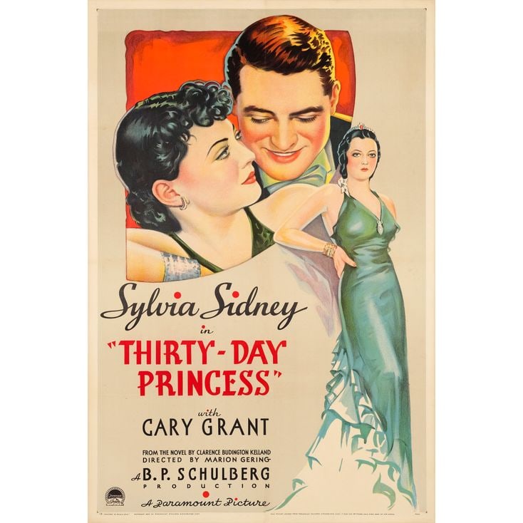 THIRTY DAY PRINCESS - One Sheet (27" x 41"); Style A, Stone Lithograph; Very Fine+ on Linen (1 of 1)