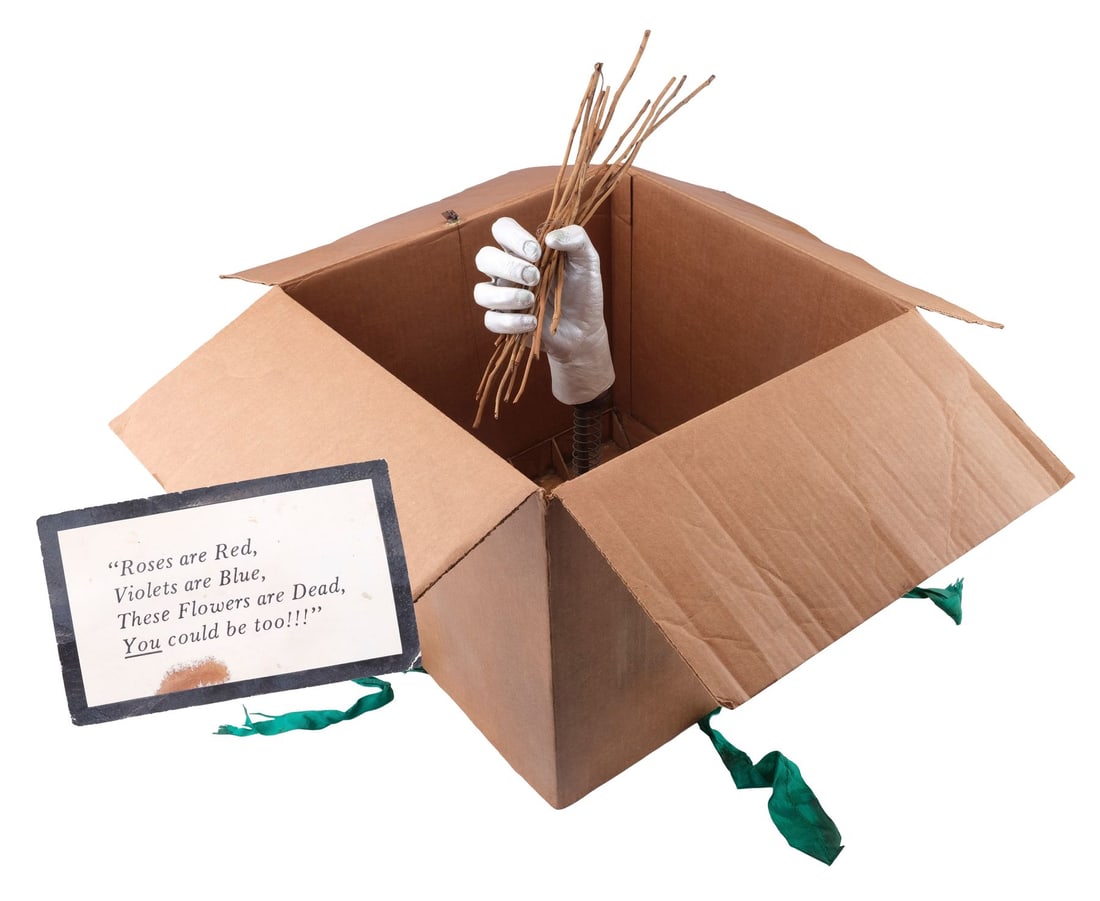 BATMAN (1989) - Joker's (Jack Nicholson) Flower Box: BATMAN (1989) - Joker's (Jack Nicholson) Flower Box - Joker's (Jack Nicholson) flower box from Tim Burton's Batman. After Jack Napier, aka Joker, broke into Vicki Vale's (Kim Basinger) apartment, his