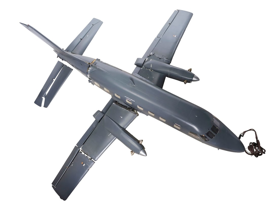 THE DARK KNIGHT RISES (2012) - Oversized Bane-Destroyed CIA Plane Model Miniature (1 of 19)
