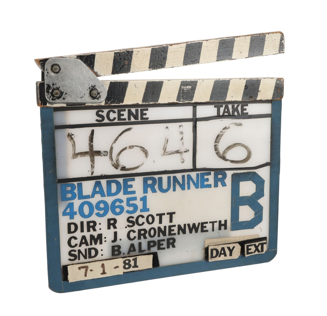 BLADE RUNNER (1982) - Photo-Matched "B" Camera Clapperboard (1 of 7)