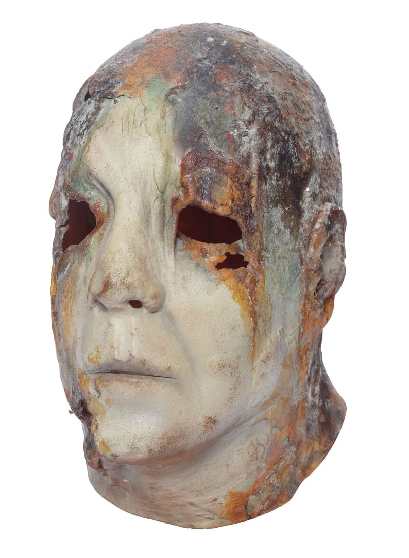 HALLOWEEN: RESURRECTION (2002) - Michael Myers' (Brad Loree) Screen-Matched Burned Mask (1 of 12)