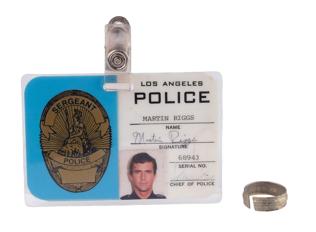 LETHAL WEAPON (1987) - Mike Papac Collection: Martin Riggs' (Mel Gibson) Wedding Ring and (1 of 6)