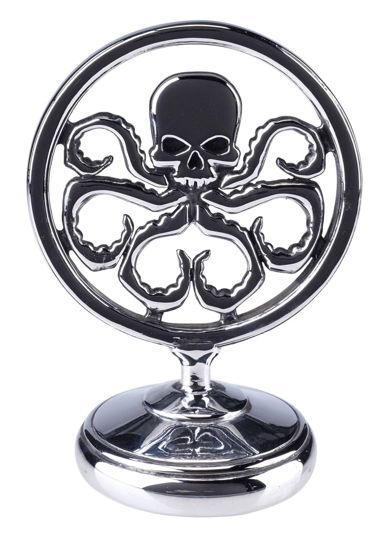 CAPTAIN AMERICA: THE FIRST AVENGER (2011) - Red Skull's (Hugo Weaving) HYDRA Hood Ornament: CAPTAIN AMERICA: THE FIRST AVENGER (2011) - Red Skull's (Hugo Weaving) HYDRA Hood Ornament - Red Skull's (Hugo Weaving) HYDRA hood ornament from Joe Johnston's Captain America: The First Avenger.