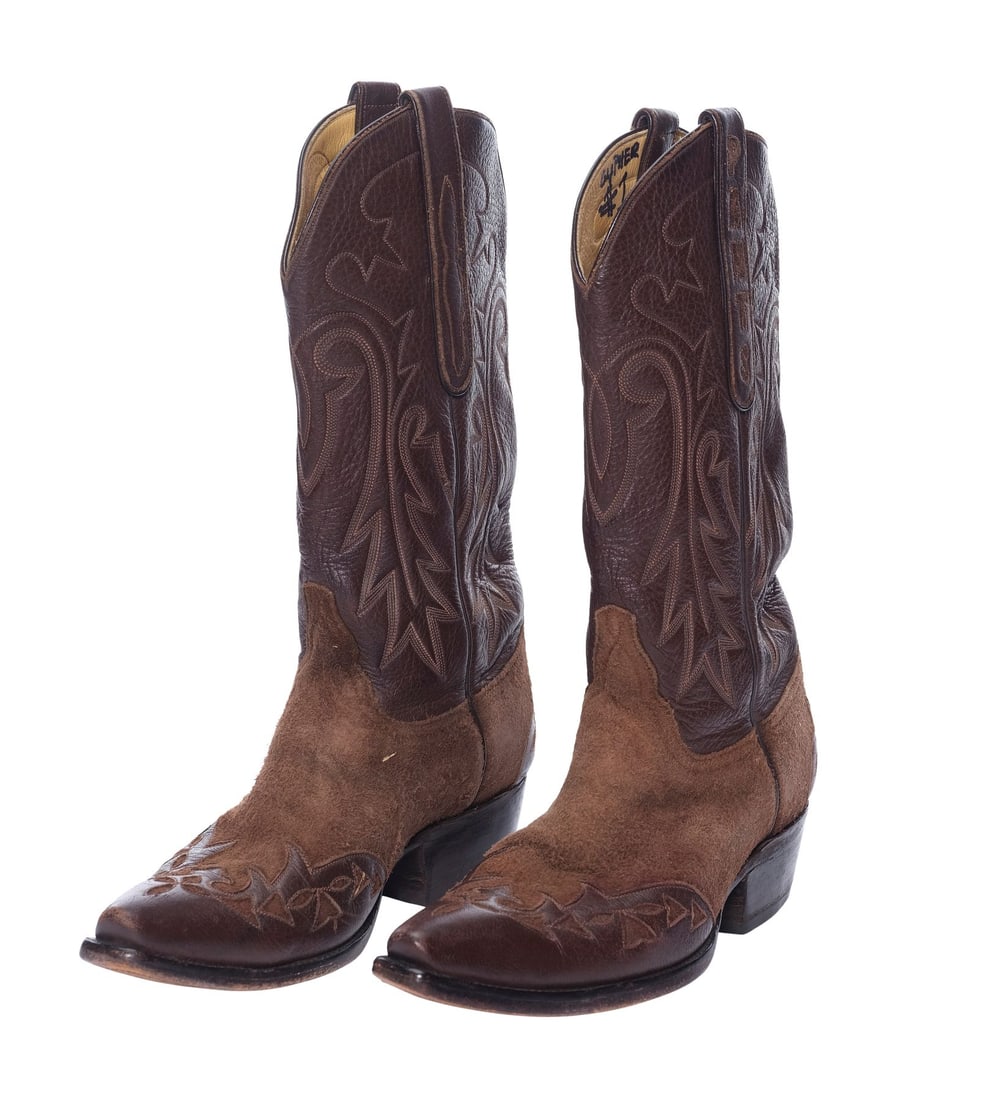 THE MATRIX (1999) - Joe Pantoliano Collection: Pantoliano-Autographed Cypher's Pair of Boots (1 of 16)