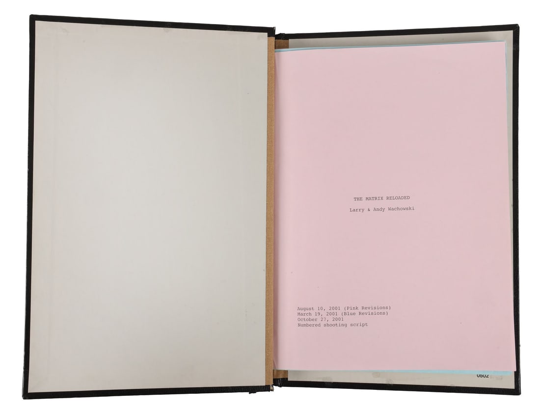 THE MATRIX RELOADED (2003) - Keanu Reeves' Personal Bound Hand-Annotated Script - 4