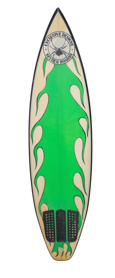 POINT BREAK (1991) - Grommet's (BoJesse Christopher) Surfboard: POINT BREAK (1991) - Grommet's (BoJesse Christopher) Surfboard - Grommet's (BoJesse Christopher) surfboard from Kathryn Bigelow's Point Break. Grommet, the youngest member of Bodhi's (Patrick Swayze)