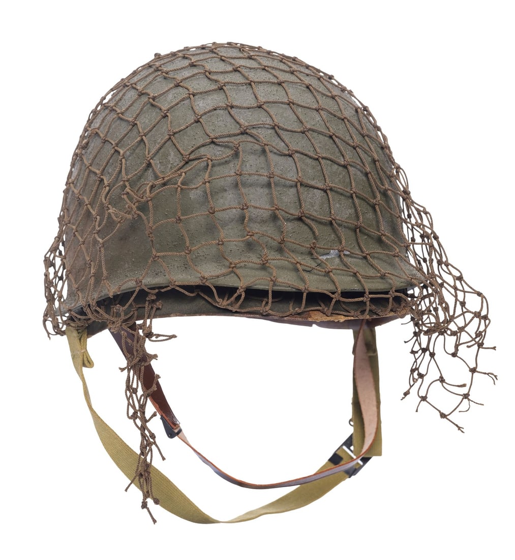 SAVING PRIVATE RYAN (1998) - Private Stanley "Fish" Mellish's (Adam Goldberg) Helmet: SAVING PRIVATE RYAN (1998) - Private Stanley "Fish" Mellish's (Adam Goldberg) Helmet - Private Stanley "Fish" Mellish's (Adam Goldberg) helmet from Steven Spielberg's Saving Private Ryan. Private Fish