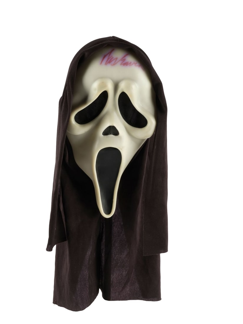 SCREAM 4 (2011) - Wes Craven-Autographed Production-Made Ghostface Mask (1 of 8)
