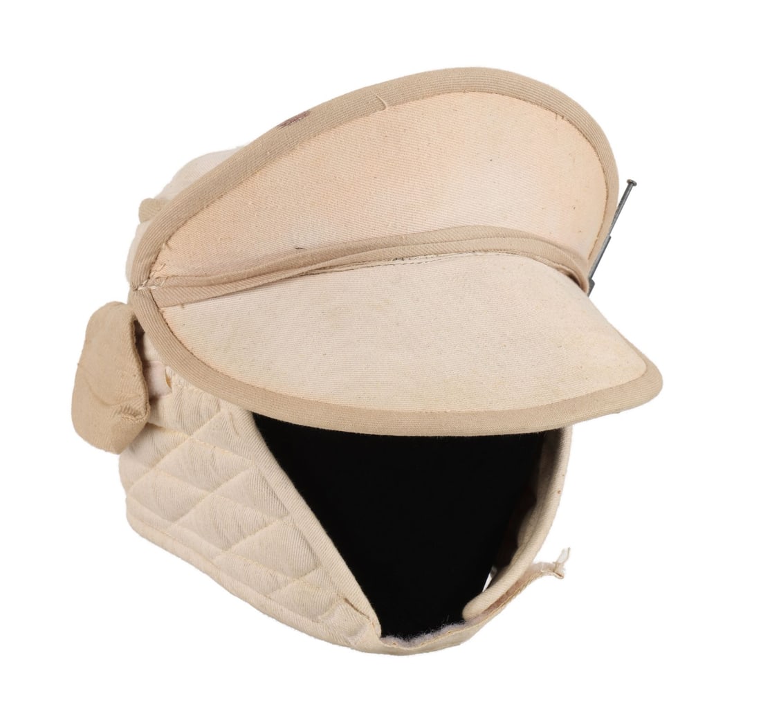 STAR WARS: THE EMPIRE STRIKES BACK (1980) - Hoth Rebel Trooper Hat: STAR WARS: THE EMPIRE STRIKES BACK (1980) - Hoth Rebel Trooper Hat - A Hoth Rebel trooper hat from Irvin Kershner's Star Wars: The Empire Strikes Back. This style of cold-weather cap was worn by vario