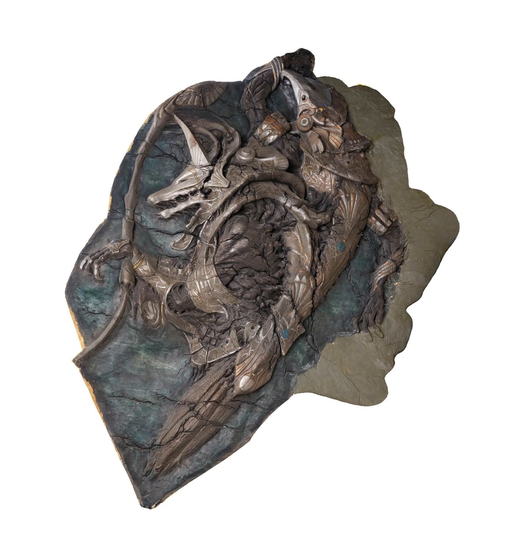 STARGATE (1994) - Oversized Crushed Anubis and Horus Fossil (1 of 11)