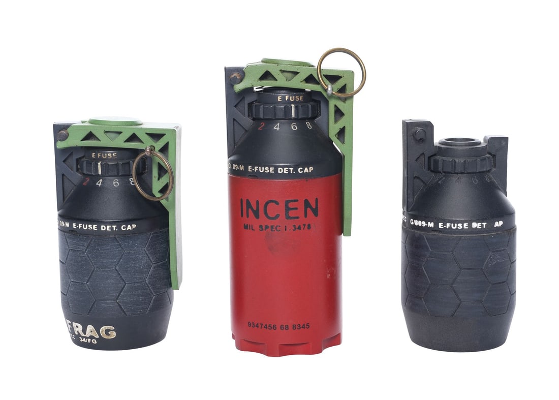 AVATAR (2009) - Set of Three Grenades: AVATAR (2009) - Set of Three Grenades - A set of three grenades from James Cameron's Avatar. Jake Sully (Sam Worthington) carried grenades and other human weapons as he rode his Toruk into the final