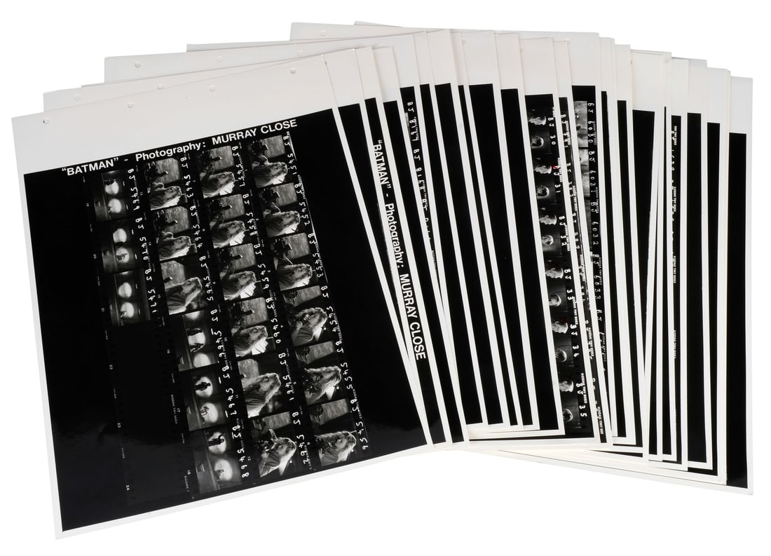 BATMAN (1989) - Set of 25 Key Cast and Crew Contact Sheets (1 of 20)