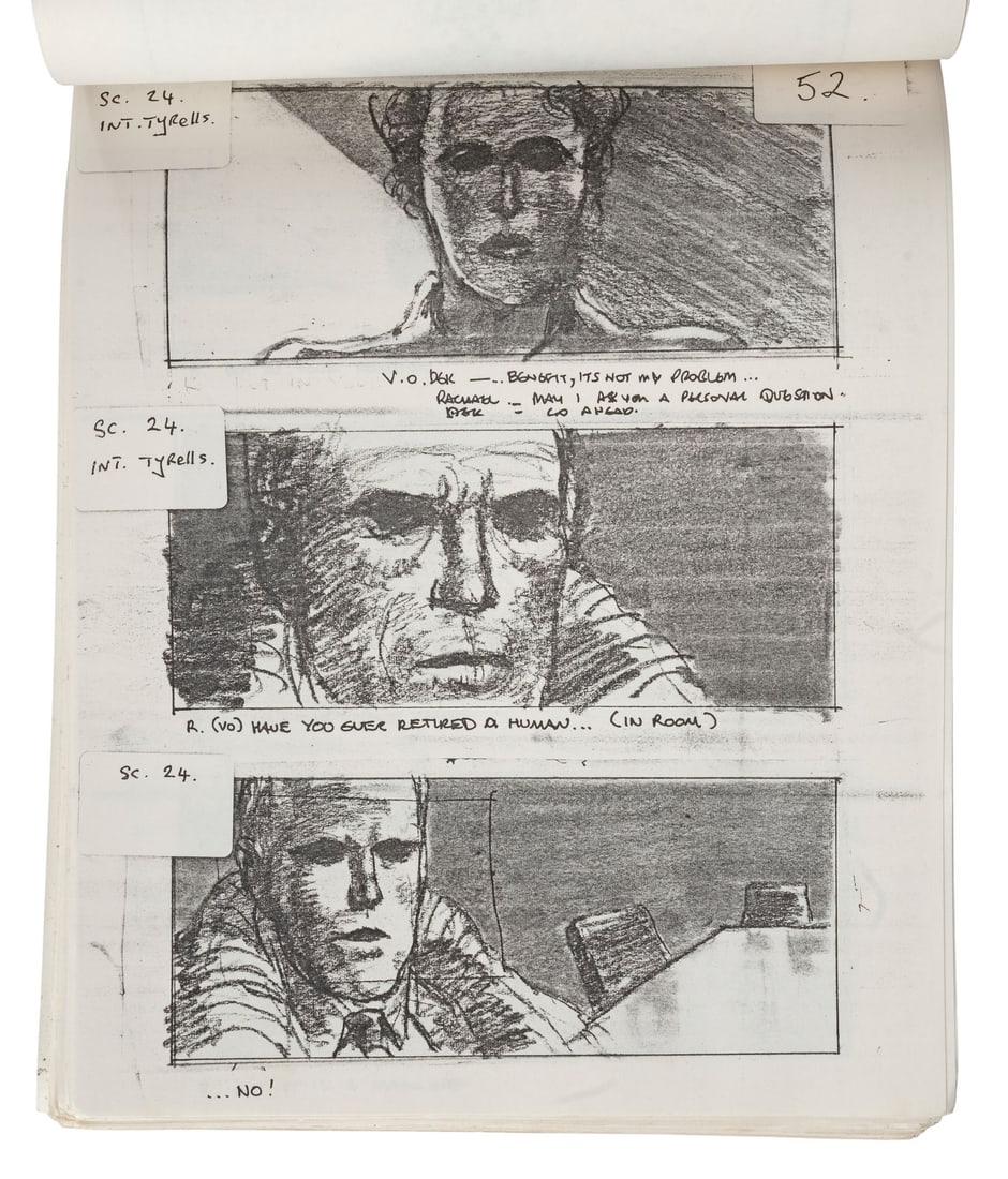 BLADE RUNNER (1982) - Producer Assistant Victoria Ewart's Bound Printed Storyboards (1 of 7)