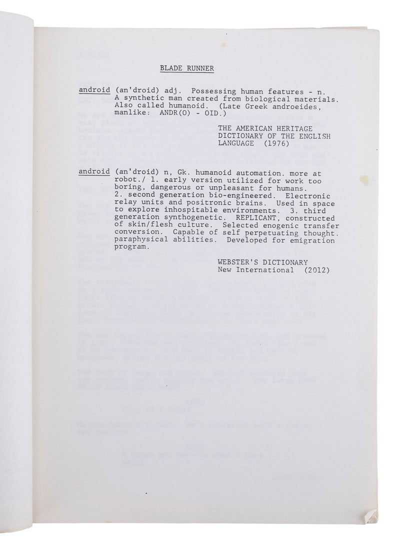 BLADE RUNNER (1982) - Bound February 23, 1981 Draft Script - 4