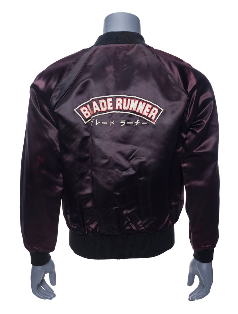 BLADE RUNNER (1982) - Crew Jacket: BLADE RUNNER (1982) - Crew Jacket - A crew jacket from the production of Ridley Scott's Blade Runner. Satin jackets such as these were gifted to crew members who worked on the film. This bomber jacket