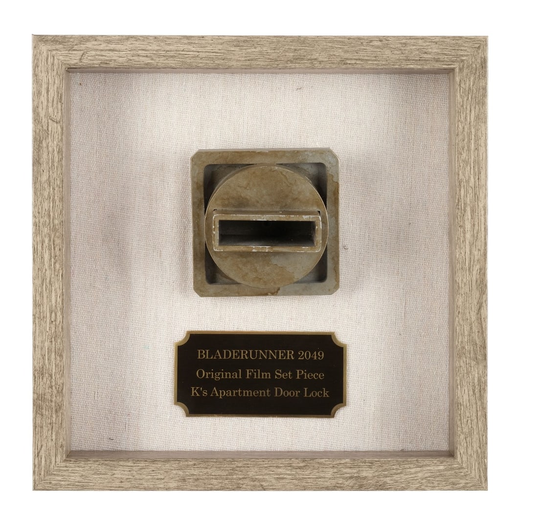 BLADE RUNNER 2049 (2017) - K's (Ryan Gosling) Apartment Door Lock: BLADE RUNNER 2049 (2017) - K's (Ryan Gosling) Apartment Door Lock - K's (Ryan Gosling) apartment door lock from Denis Villenueve's Blade Runner 2049. Los Angeles Police Department (LAPD) officer K's