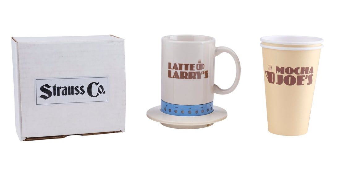 CURB YOUR ENTHUSIASM (T.V. SERIES, 2000 - 2024) - Larry David's (Larry David) Light-Up "Latte (1 of 12)