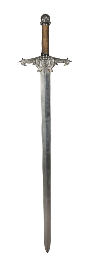 DAMSEL (2024) - Elodie's (Millie Bobby Brown) Stunt Sword: DAMSEL (2024) - Elodie's (Millie Bobby Brown) Stunt Sword - Elodie's (Millie Bobby Brown) stunt sword from Juan Carlos Fresnadillo's fantasy film Damsel. Elodie took up her father Lord Bayford's (Ray