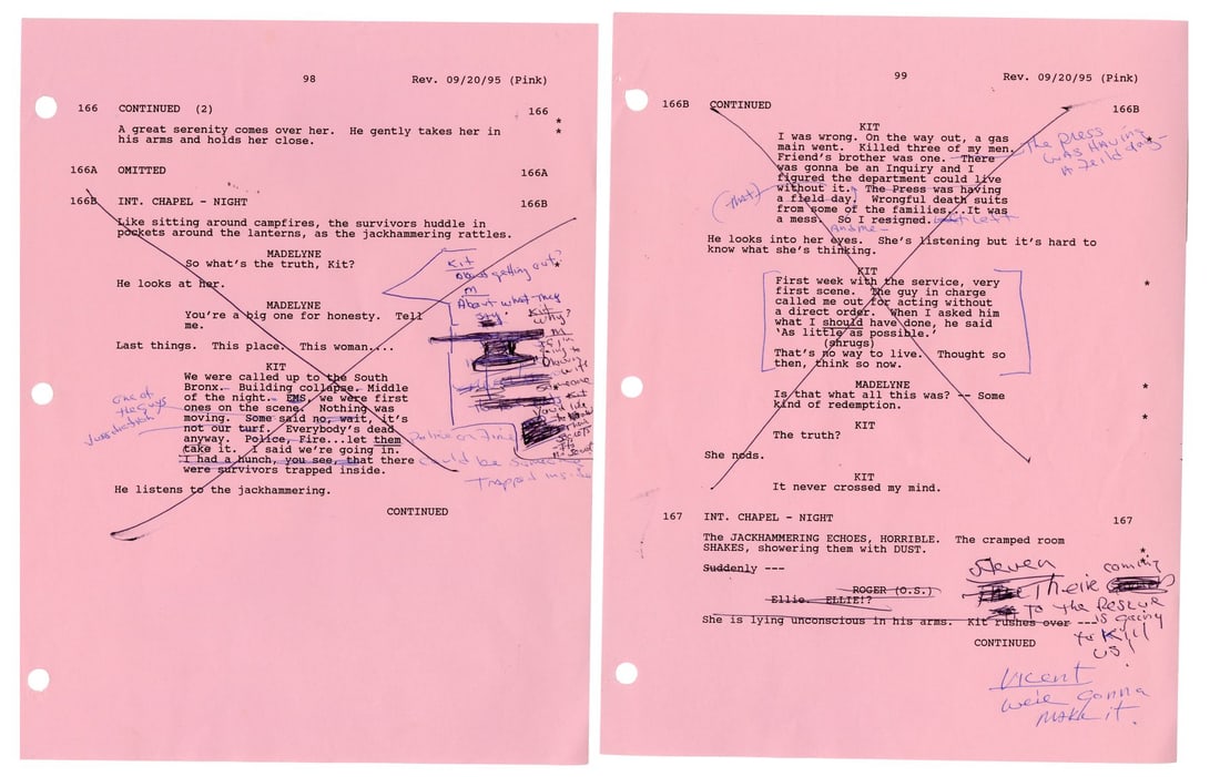 DAYLIGHT (1996) - Sylvester Stallone's Hand-Annotated Script Pages - 10