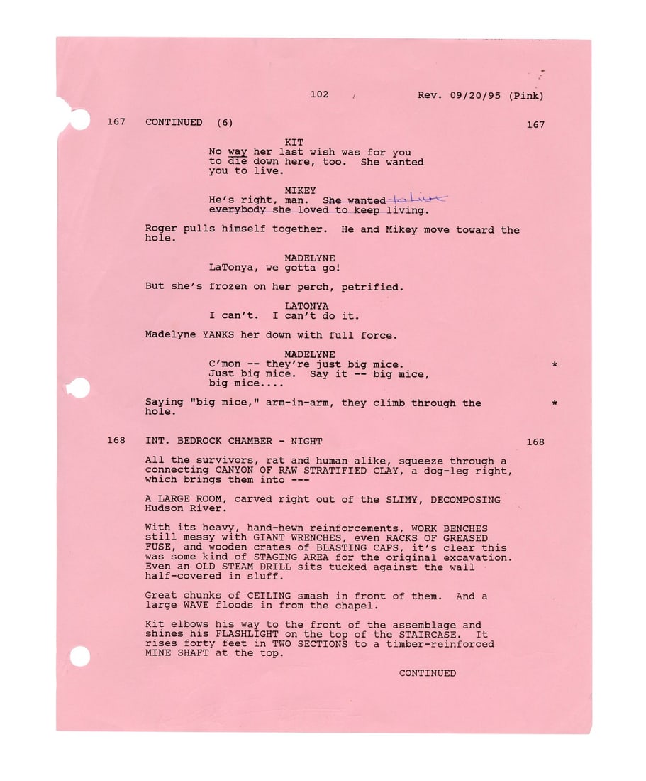 DAYLIGHT (1996) - Sylvester Stallone's Hand-Annotated Script Pages - 12