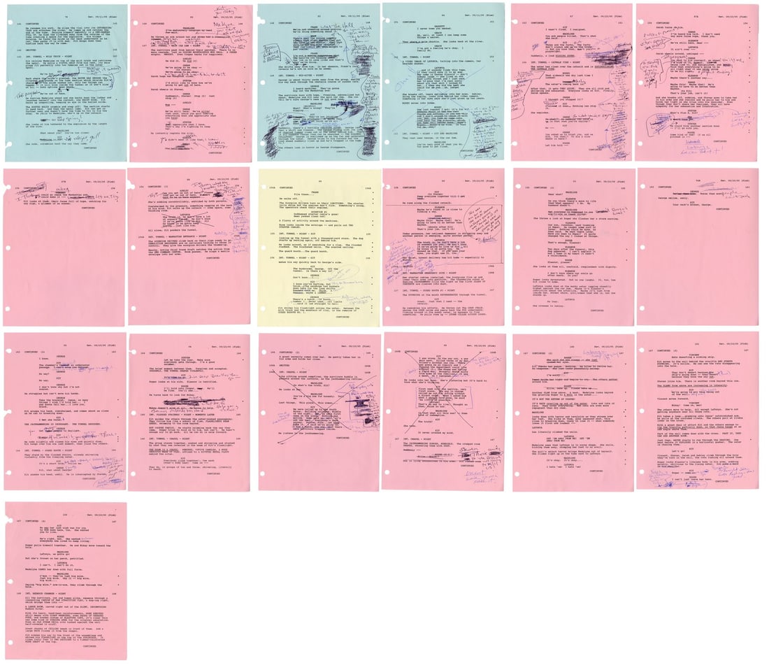 DAYLIGHT (1996) - Sylvester Stallone's Hand-Annotated Script Pages (1 of 12)