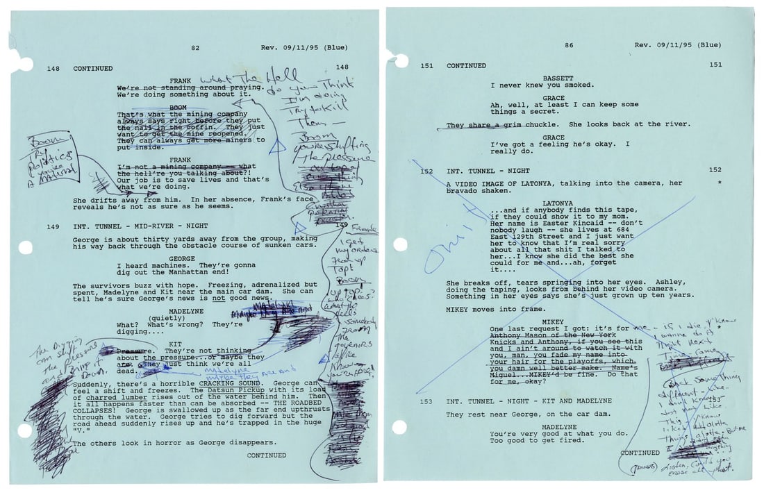 DAYLIGHT (1996) - Sylvester Stallone's Hand-Annotated Script Pages - 4