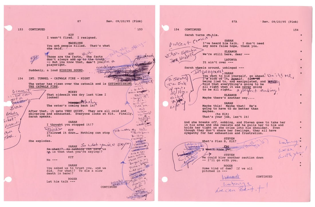 DAYLIGHT (1996) - Sylvester Stallone's Hand-Annotated Script Pages - 5