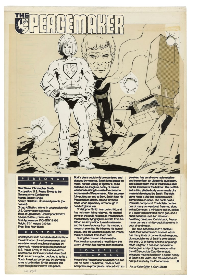 DC COMICS - Hand-Drawn Keith Giffen and Gary Martin Who's Who: The Definitive Directory of the DC: DC COMICS - Hand-Drawn Keith Giffen and Gary Martin Who's Who: The Definitive Directory of the DC Universe No. 17 P. 27 Splash - Who's Who: The Definitive Directory of the DC Universe issue 17 page