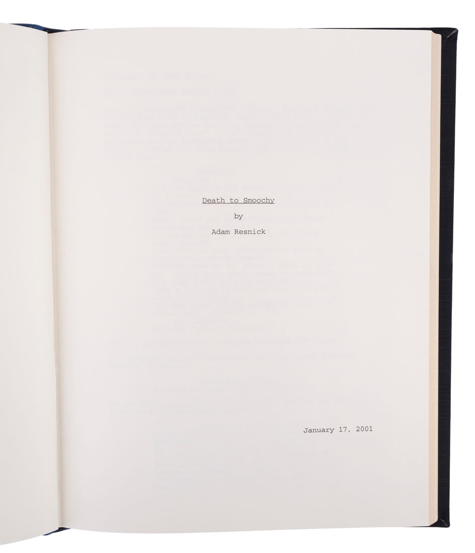 DEATH TO SMOOCHY (2002) - Robin Williams-Autographed Bound Script - 7