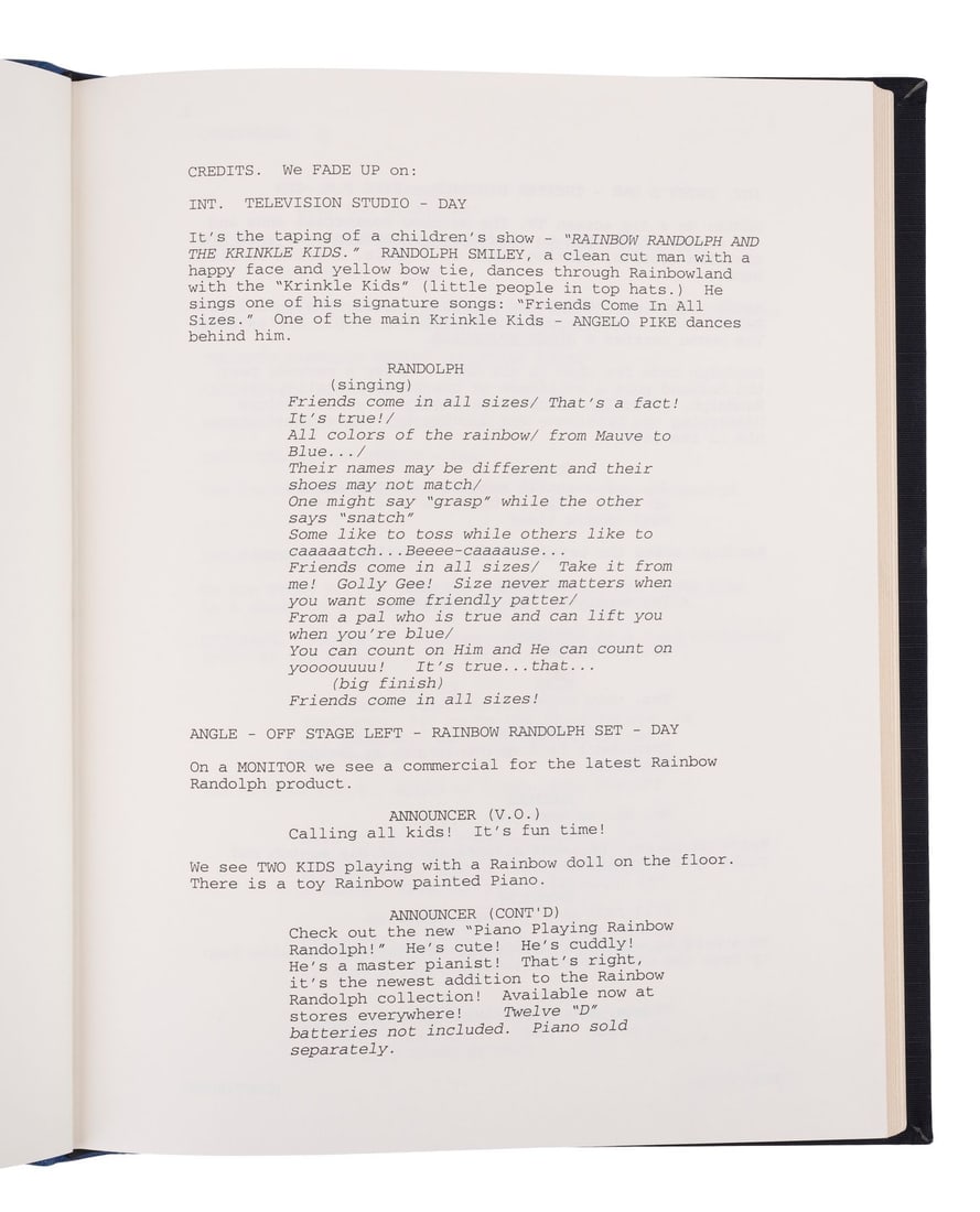 DEATH TO SMOOCHY (2002) - Robin Williams-Autographed Bound Script - 8