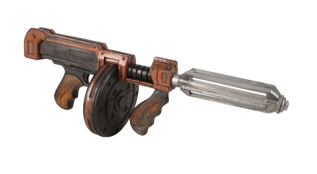 DOCTOR WHO (T.V. SERIES, 2005-2022) - Human-Dalek Gun: DOCTOR WHO (T.V. SERIES, 2005-2022) - Human-Dalek Gun - A human-Dalek gun from the sci-fi television series Doctor Who. In 1930s New York City, the Cult of Skaro created human-Dalek hybrids in the