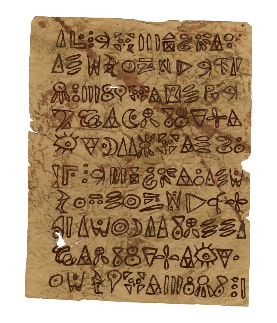 EVIL DEAD II (1987) - Tom Sullivan Collection: Hand-Illustrated Tom Sullivan Lost Necronomicon: EVIL DEAD II (1987) - Tom Sullivan Collection: Hand-Illustrated Tom Sullivan Lost Necronomicon Ex-Mortis Page - A lost Necronomicon Ex-Mortis page hand-illustrated by Tom Sullivan for Sam Raimi's