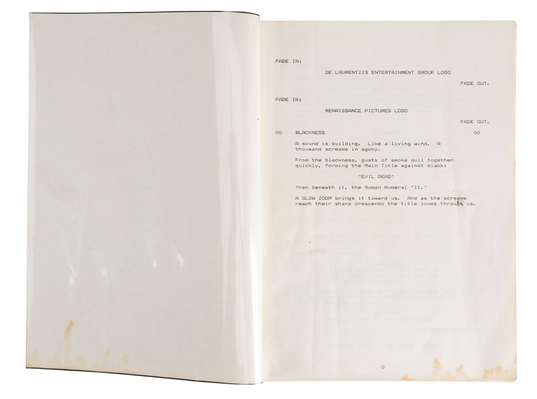 EVIL DEAD II (1987) - Tom Sullivan Collection: Seventh Draft Script - 6