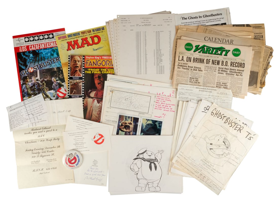 GHOSTBUSTERS (1984) - Stuart Ziff Collection: Production Paperwork and Ephemera: GHOSTBUSTERS (1984) - Stuart Ziff Collection: Production Paperwork and Ephemera - Production paperwork and ephemera from Ivan Reitman's Ghostbusters. After scientists lost their jobs at a