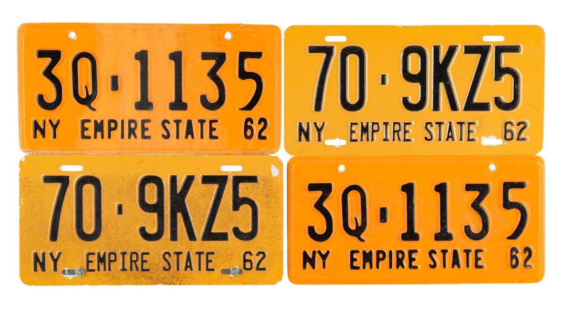 GREEN BOOK (2018) - Frank "Tony Lip" Vallelonga's (Viggo Mortensen) Two Pairs of Cadillac Sedan: GREEN BOOK (2018) - Frank "Tony Lip" Vallelonga's (Viggo Mortensen) Two Pairs of Cadillac Sedan DeVille and Packard Clipper License Plates - Frank "Tony Lip" Vallelonga's (Viggo Mortensen) two pairs