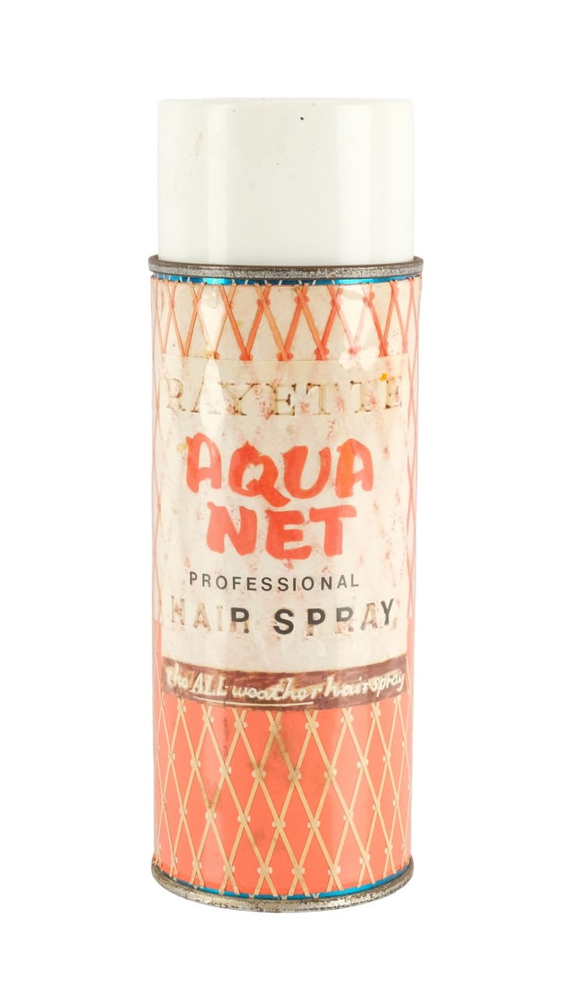 HAIRSPRAY (1988) - Planet Hollywood Collection: Aqua Net Hairspray Can: HAIRSPRAY (1988) - Planet Hollywood Collection: Aqua Net Hairspray Can - A can of Aqua Net Hairspray from John Waters' Hairspray. The progressive young people of 1962 Baltimore used canned hairspray t