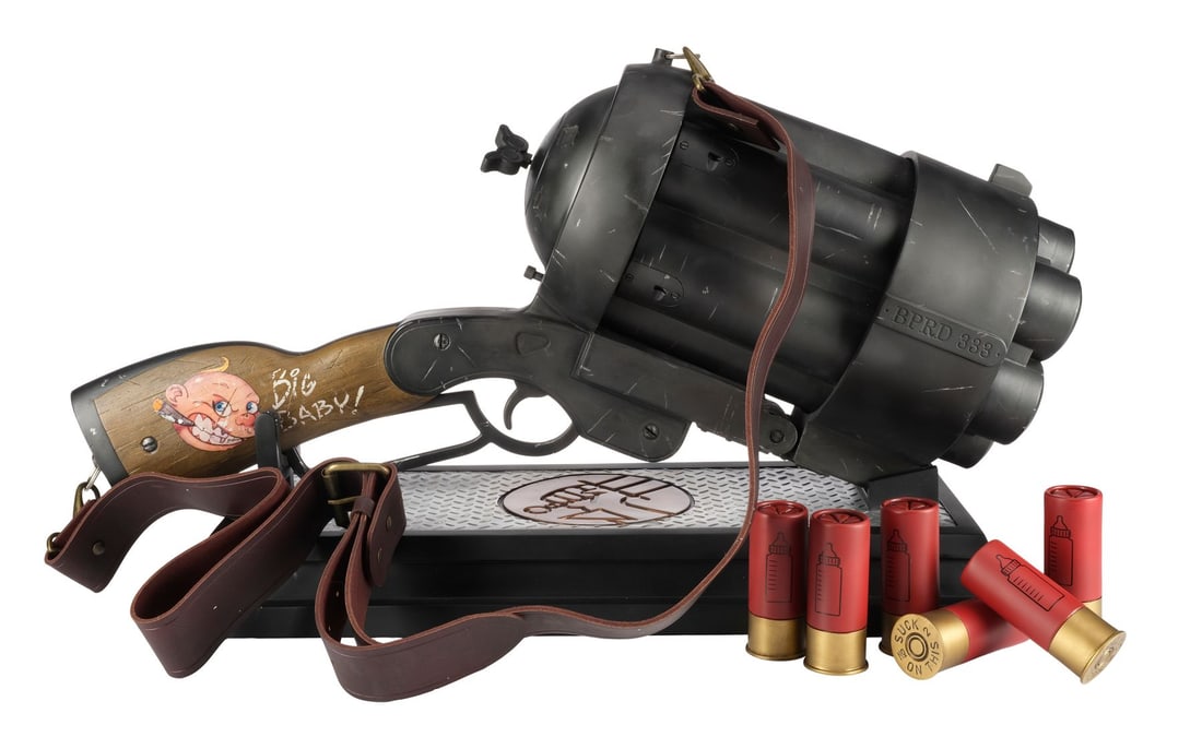 HELLBOY II: THE GOLDEN ARMY (2008) - Sideshow Collectibles Replica Big Baby and Bullets: HELLBOY II: THE GOLDEN ARMY (2008) - Sideshow Collectibles Replica Big Baby and Bullets - A Sideshow Collectibles replica Big Baby and bullets from Guillermo del Toro's Hellboy II: The Golden Army.