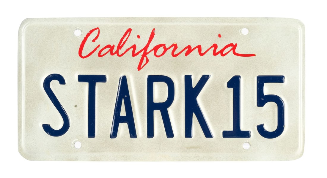 IRON MAN 2 (2010) - Tony Stark's (Robert Downey, Jr.) "STARK15" License Plate (1 of 7)