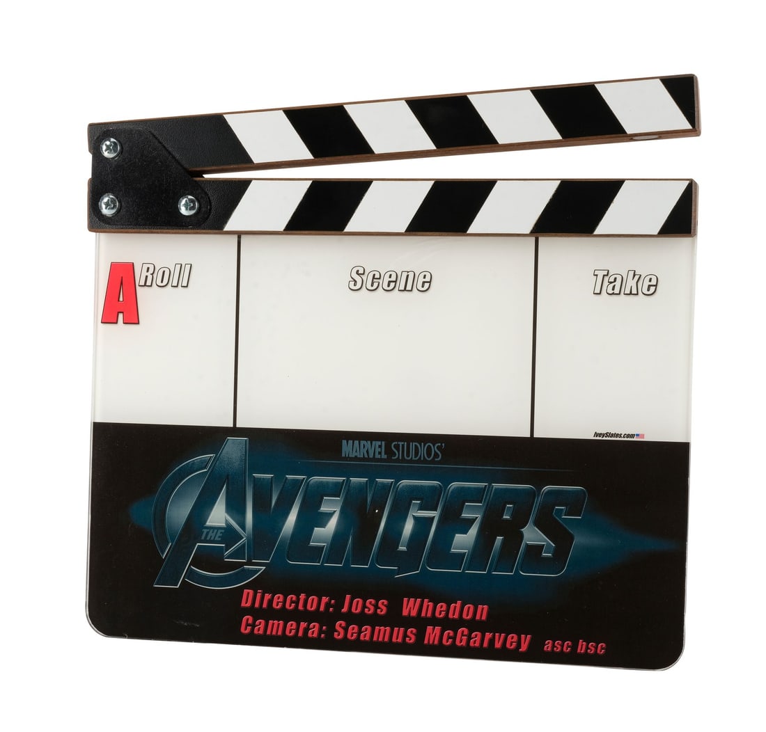 THE AVENGERS (2012) - "A" Camera Clapperboard: THE AVENGERS (2012) - "A" Camera Clapperboard - An "A" camera clapperboard from the production of Joss Whedon's The Avengers. The final film in Phase One of the Marvel Cinematic Universe (MCU), The Av