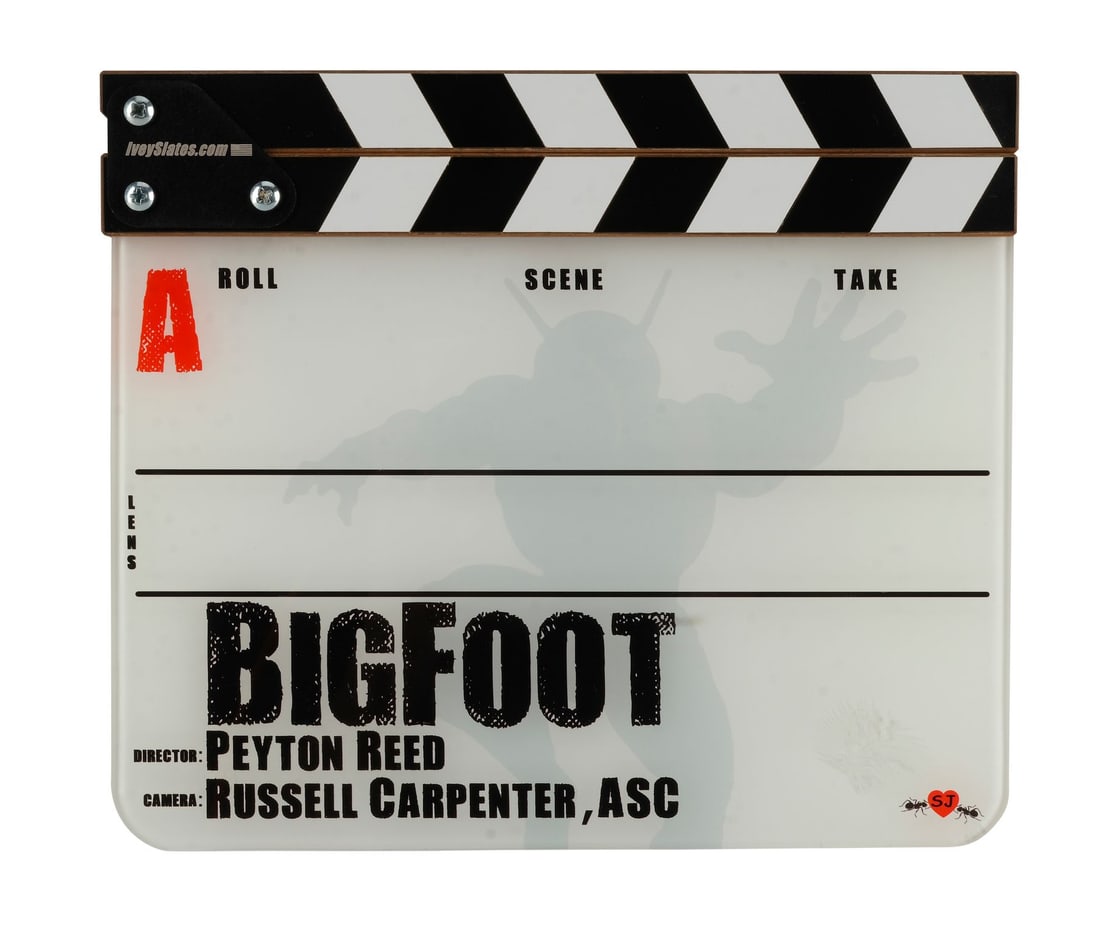 ANT-MAN (2015) - "Bigfoot" "A" Camera Clapperboard: ANT-MAN (2015) - "Bigfoot" "A" Camera Clapperboard - An "A" camera clapperboard from the production of Peyton Reed's Ant-Man. The final film in Phase Two of the Marvel Cinematic Universe (MCU), Ant-Ma